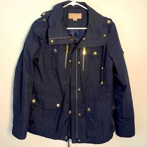 Women’s Michael Kors military jacket. Size Medium. Navy with gold detailing.